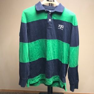 Nautica men’s rugby polo long sleeve